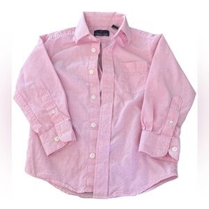 Class Club pink and White Button Down Shirt